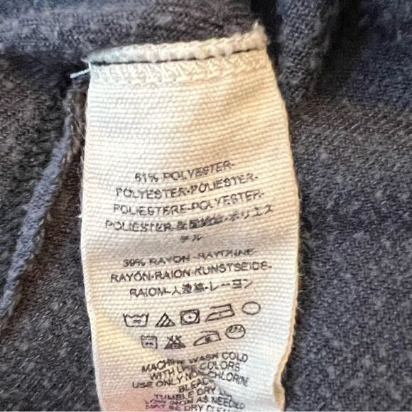 We The Free Milan Crushed Velvet Gray Top Y2K Soft Grunge Boho Lounge Pullover M - Picture 6 of 6